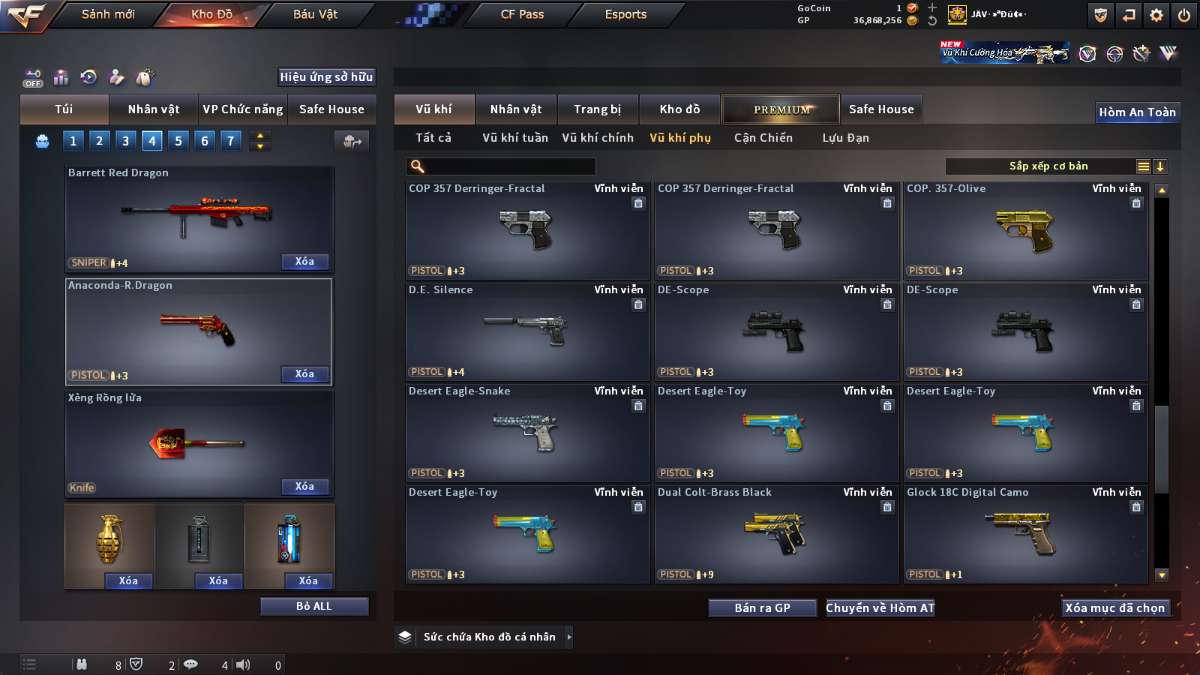 shop acc cf uy tin gia re